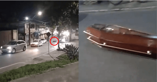 Caixão cai de carro de funerária em cidade baiana; assista