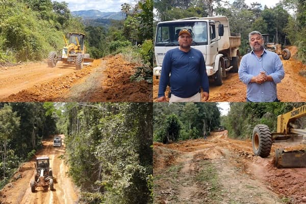Prefeitura de Ibirataia faz patrolamento na região da Santa Rita e segue com outras frentes na zona rural; assista o vídeo