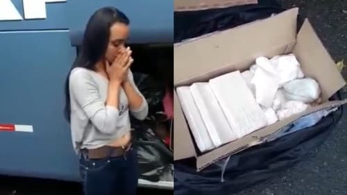 Mulher é presa após ser flagrada transportando cocaína em ônibus que seguia de Salvador para o Rio de Janeiro