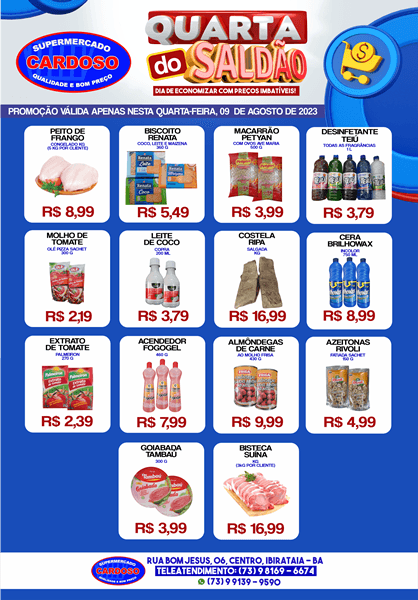 Promoção Detona Preço no Supermercado Cardoso
