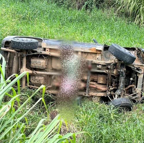 Acidente na estrada de Ibirataia a Algodão