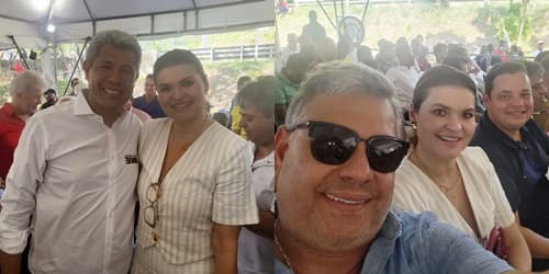 Ibirataia: Prefeita Ana Cléia e Secretário de Governo Valdo Silva acompanham Governador Jerônimo Rodrigues em visita a Ubaitaba