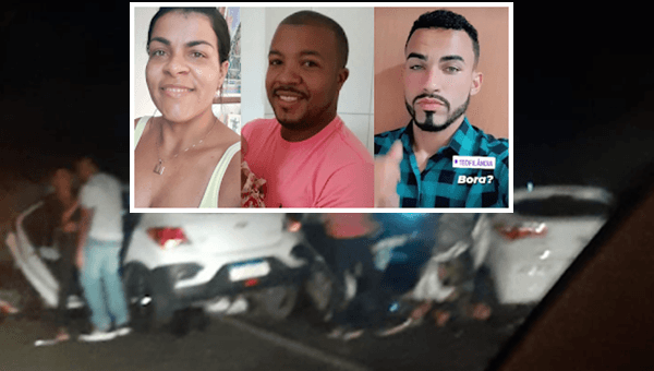 Batida entre carros deixa 3 pessoas de Serrinha são mortas na BR-116 quando seguiam para festa