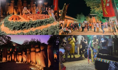 Arte, cultura e economia criativa marcaram a 15ª edição do Festival da Queima dos Homens de Barro, no sul da Bahia