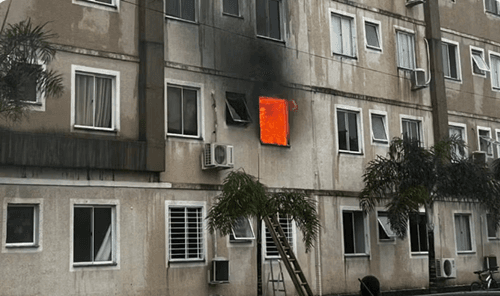 Suspeito é preso por agredir fisicamente companheira e tocar fogo em apartamento