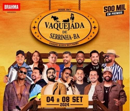Vaquejada de Serrinha anuncia atrações para Ssetembro com Henrique & Juliano, Léo Santana e Xand Avião