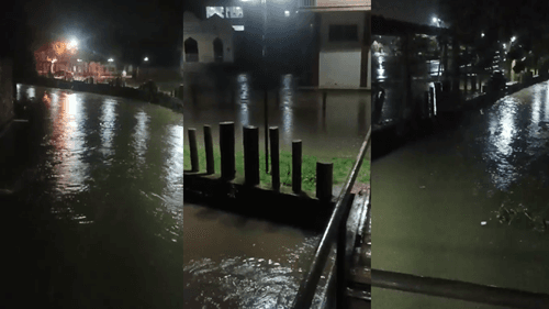 Ibirataia: Chuvas nesta sexta-feira, 26, fazem Rio da Formiga aumentar volume, morador alerta nas redes sociais
