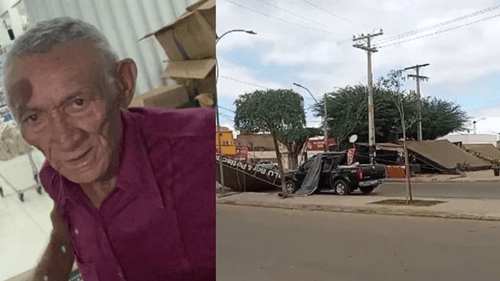 Vendaval derruba toldos e mata idoso na Bahia em um pátio