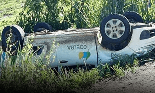 Veículo da Coelba se envolve em acidente na tarde desta última terça-feira