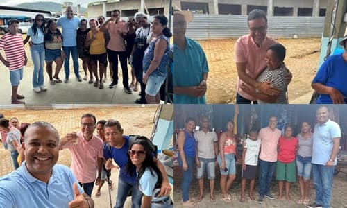Ibirataia: Sandro Futuca e Caio Pina agradecem à população na feira livre após vitória nas eleições municipais de 2024