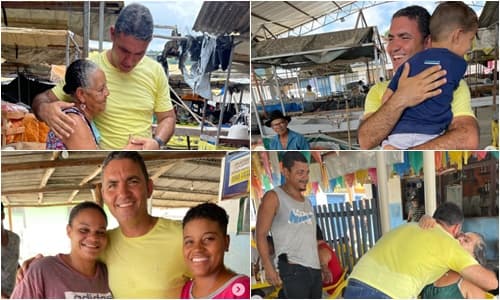 Juca Muniz, pré-candidato a prefeito de Ibirataia, fortalece laços com a comunidade na feira livre