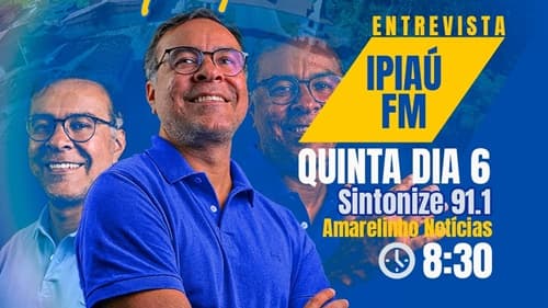 Ibirataia: Prefeito Sandro Futuca participa de Entrevista Exclusiva no Amarelinho Notícias nesta quinta-feira, 06
