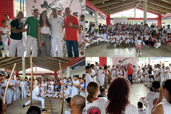 Vice-prefeito Juca Muniz: Um apoiador incansável do esporte prestigia o 4º Encontro de Capoeira Ginga Ibirataia
