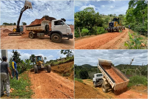 Ibirataia: Prefeitura faz patrolamento e cascalhamento na região da Jacutinga; assista o vídeo