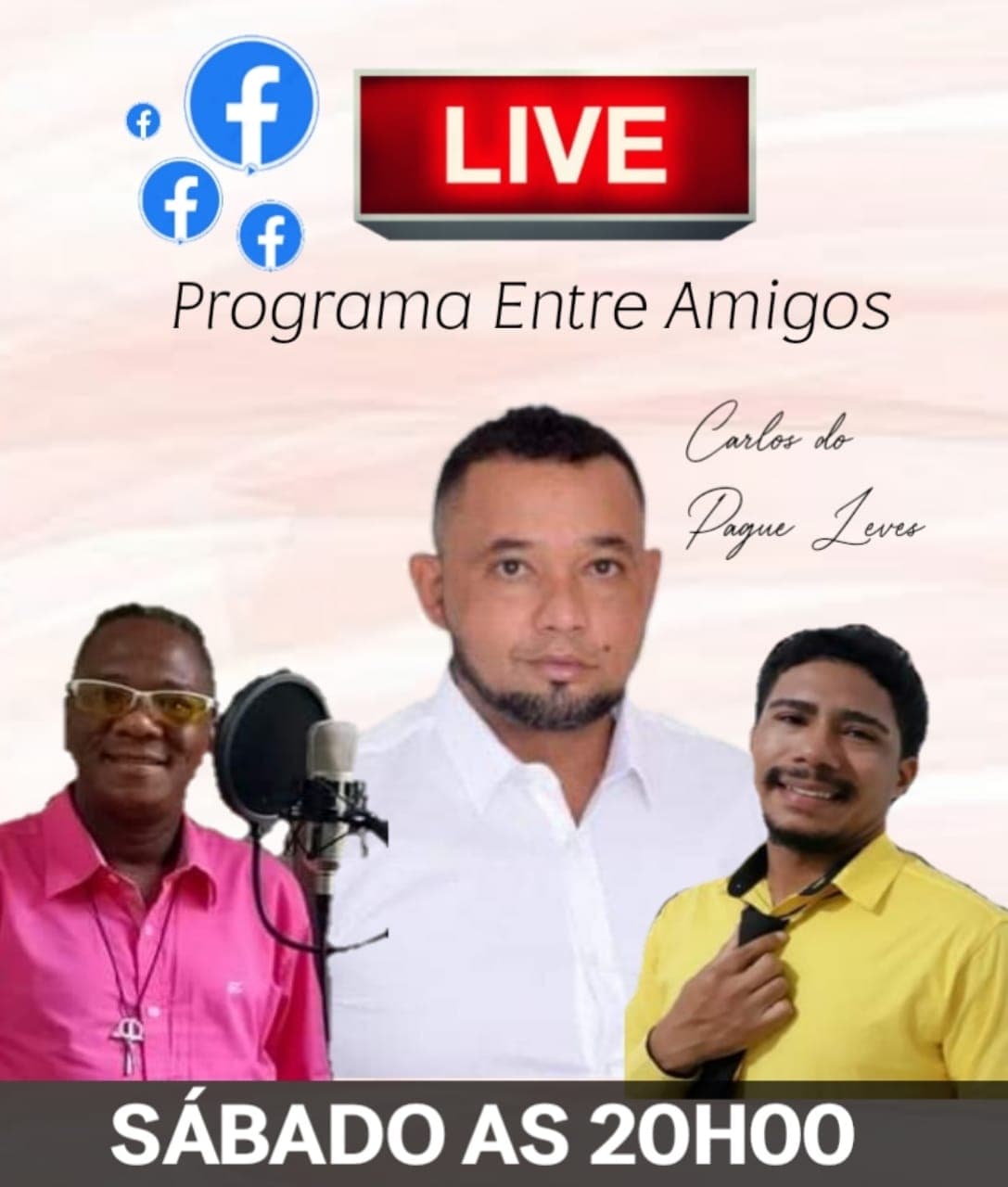 LIVE ENTRE AMIGOS COM CARLOS DO PAGUE LEVE'S