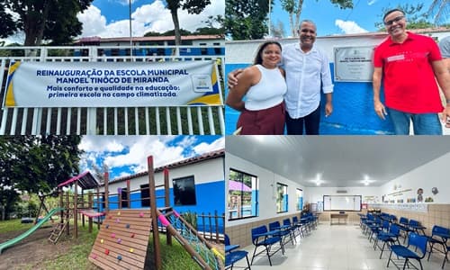 Ibirataia: Escola Municipal Manoel Tinôco de Miranda é reinaugurada em Tesourinhas
