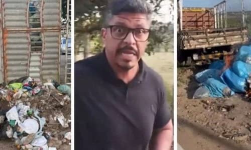 Prefeito manda despejar lixo na porta de suposto responsável