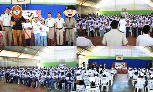 Ibirataia: 223 estudantes do 5º da rede municipal se formam do curso do PROERD da PM-BA