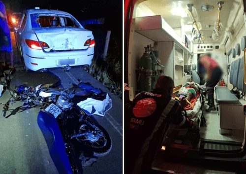 Ibirataia: Motociclista fica ferido em colisão na BA-120