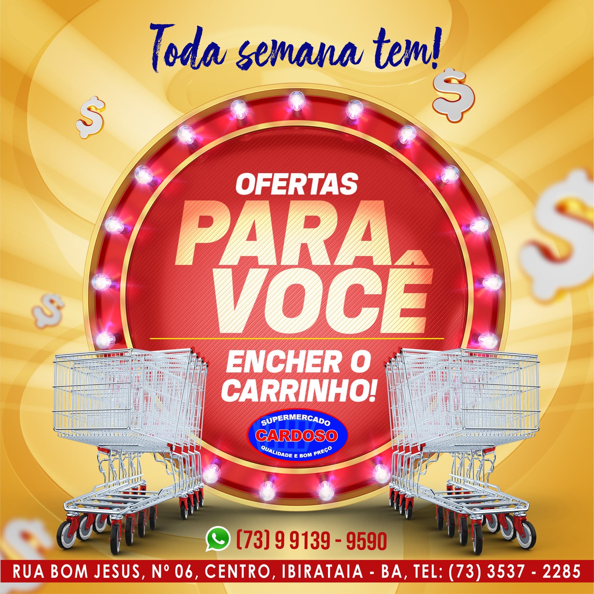 TODA SEMANA TEM OFERTAS NO SUPERMERCADO CARDOSO