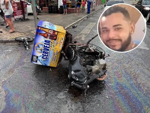 Morre motociclista vítima de acidente envolvendo viatura da PM em semáforo no centro de Ipiaú