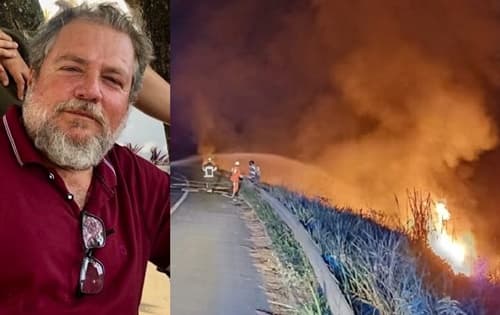 Caminhão-tanque pega fogo e motorista morre carbonizado em Teixeira de Freitas