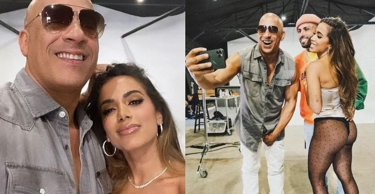 Anitta posa com Vin Diesel nos bastidores de ‘Velozes e Furiosos 9’; confira a música