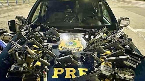 Casal é preso com armas e carregadores em rodovia federal