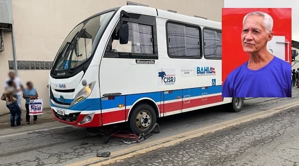 Idoso em bicicleta morre após ser atropelado por micro-ônibus em Ipiaú