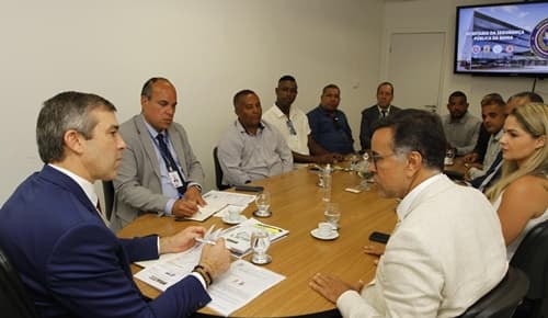 Ibirataia: Prefeito Sandro Futuca e vereadores tratam da segurança pública do município em audiência com o Secretário de Segurança Pública da Bahia