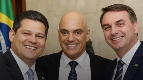 Articulação em Brasília envolve Moraes, Flávio Bolsonaro e Alcolumbre, diz jornalista