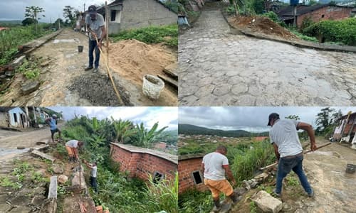 Ibirataia: Prefeitura realiza manutenção em muro de contenção no Alto do Mirante