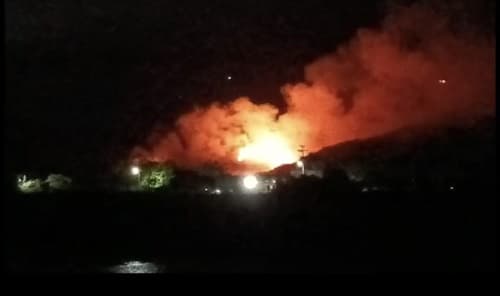 Incêndio em vegetação no distrito do Japomirim preocupa moradores