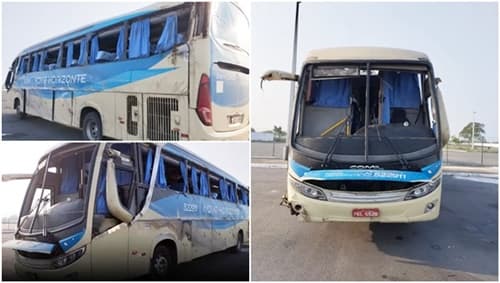 Ônibus da Novo Horizonte saiu de Vitória da Conquista capota na BR-116