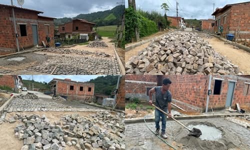Ibirataia: Prefeitura retoma obras de pavimentação no bairro Ponto Chic III