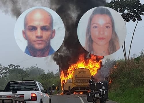 Jitaúna: Casal morto em acidente envolvendo motocicleta e ônibus escolar é identificado
