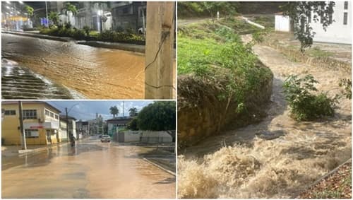 Jaguaquara: Chuva acompanhada de trovoada e raios é registrada durante a madrugada