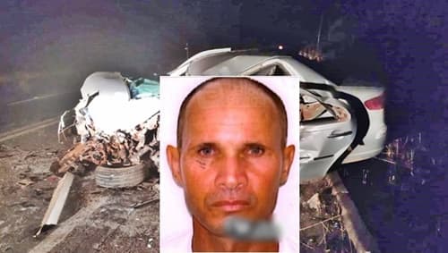 Colisão entre carro de passeio e ônibus deixa uma pessoa morta