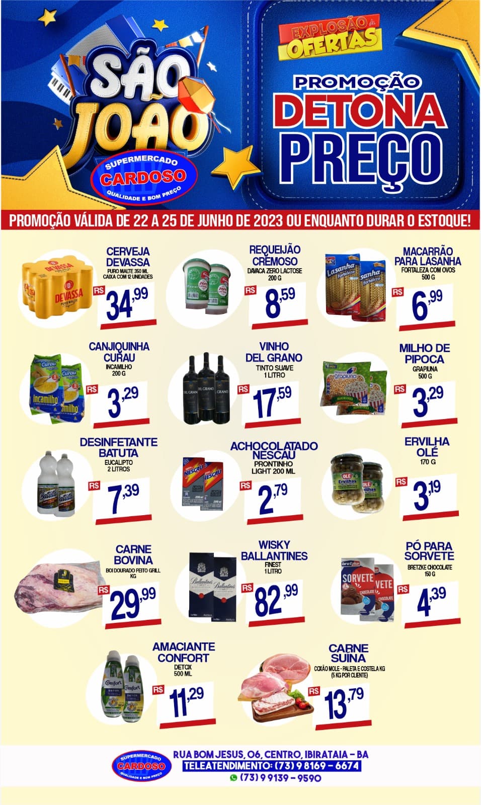 Promoção Detona Preço no Supermercado Cardoso