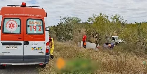 Pai e filho ficam feridos após capotamento em Riachão do Jacuípe