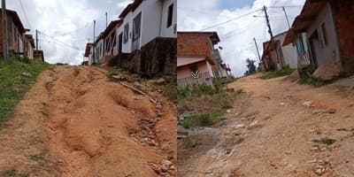 Moradores reclamam do serviço de patrolamento e encascalhamento no bairro Ponto Chic 2