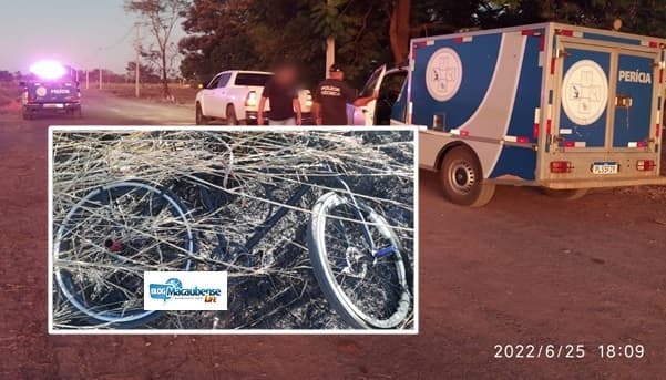 Corpo carbonizado é encontrado ao lado de bicicleta monark e moedas