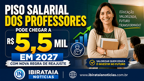 Piso salarial dos professores pode chegar a R$ 5,5 mil em 2027 com nova regra de reajuste; confira!