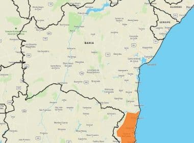Inmet emite alerta de chuvas intensas para cidades do Extremo Sul baiano