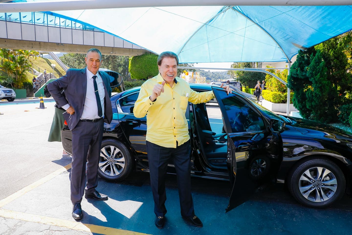 Silvio Santos volta ao SBT para gravar o Programa Silvio Santos