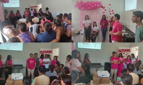 Ibirataia: Prefeitura através da Secretaria Municipal de Saúde realiza diversas palestras sobre o Câncer de Mama nas unidades de Saúde
