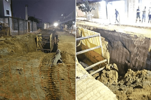 Funcionários ficam soterrados em Obra de Drenagem na Bahia