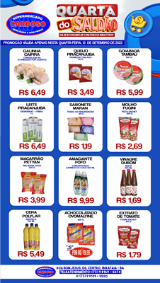 Prepare-se para a Quarta do Saldão no Supermercado Cardoso