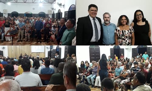 Elísio do Coal e esposa Zilda prestigiam a Festividade de 95 Anos da Igreja Batista Ponto Novo