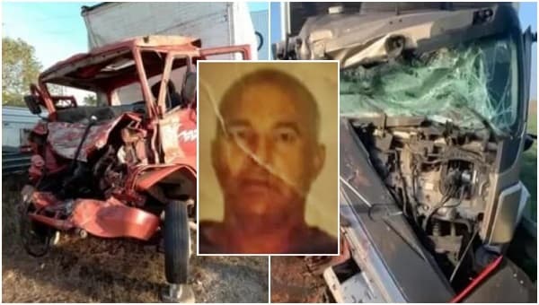 Morador de Teixeira-BA morre em acidente entre dois caminhões na BR-101 em Linhares
